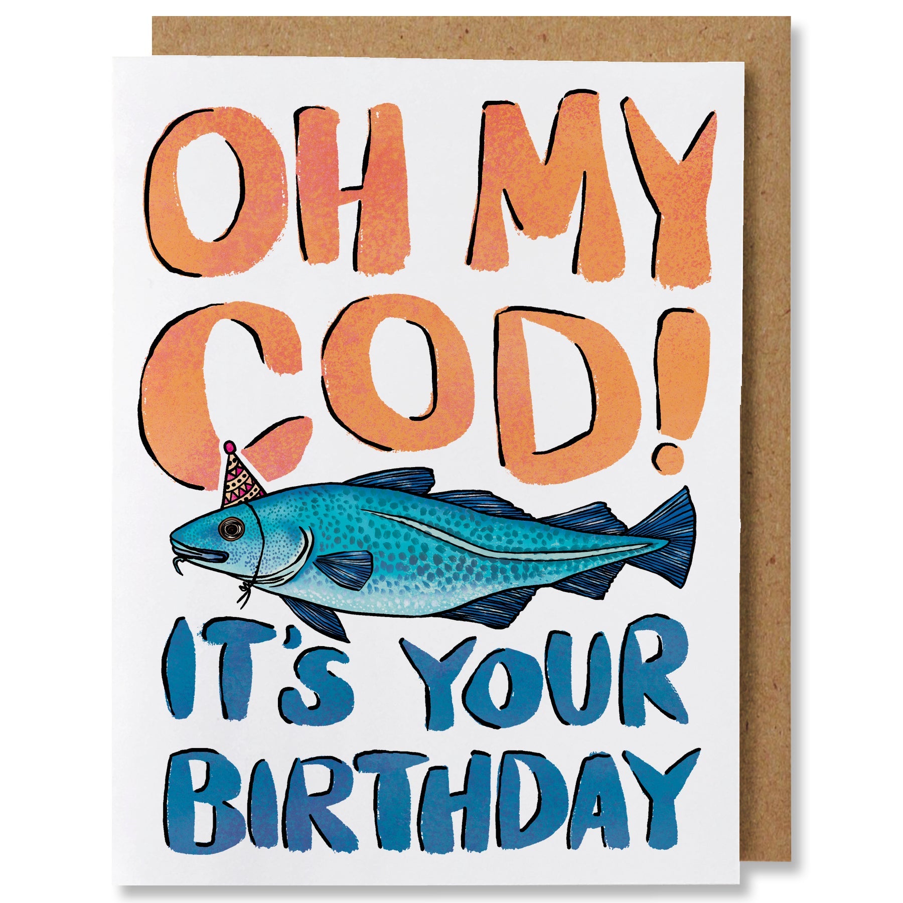  Ulbeelol Cod Fish Themed Funny Birthday Card - GOT YOU A  BIRTHDAY COD, Happy Birthday Card : Office Products
